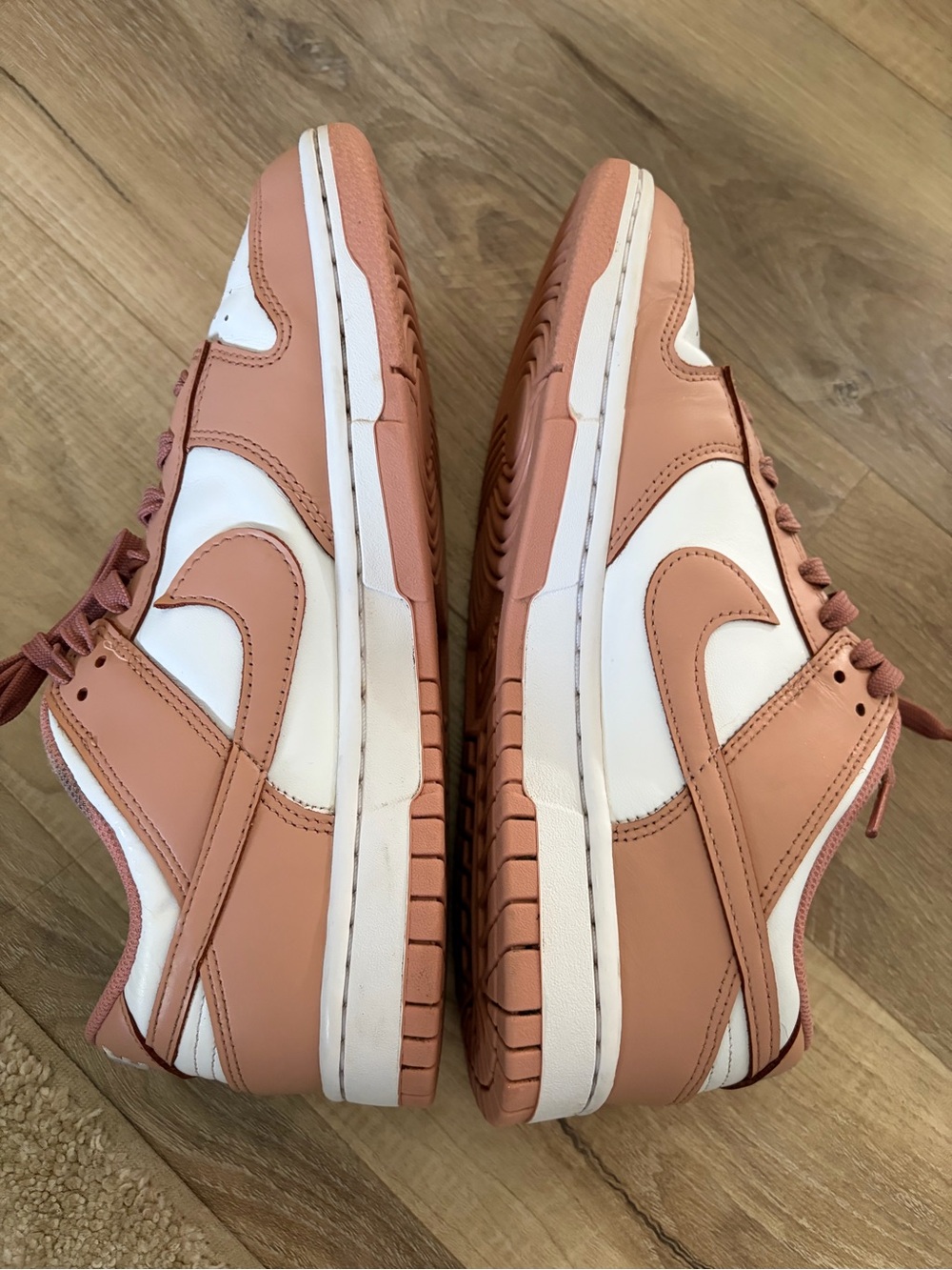 Nike Dunk Low Rose Whisper Womens Size 9.5White Pink DD1503-118 Great Condition